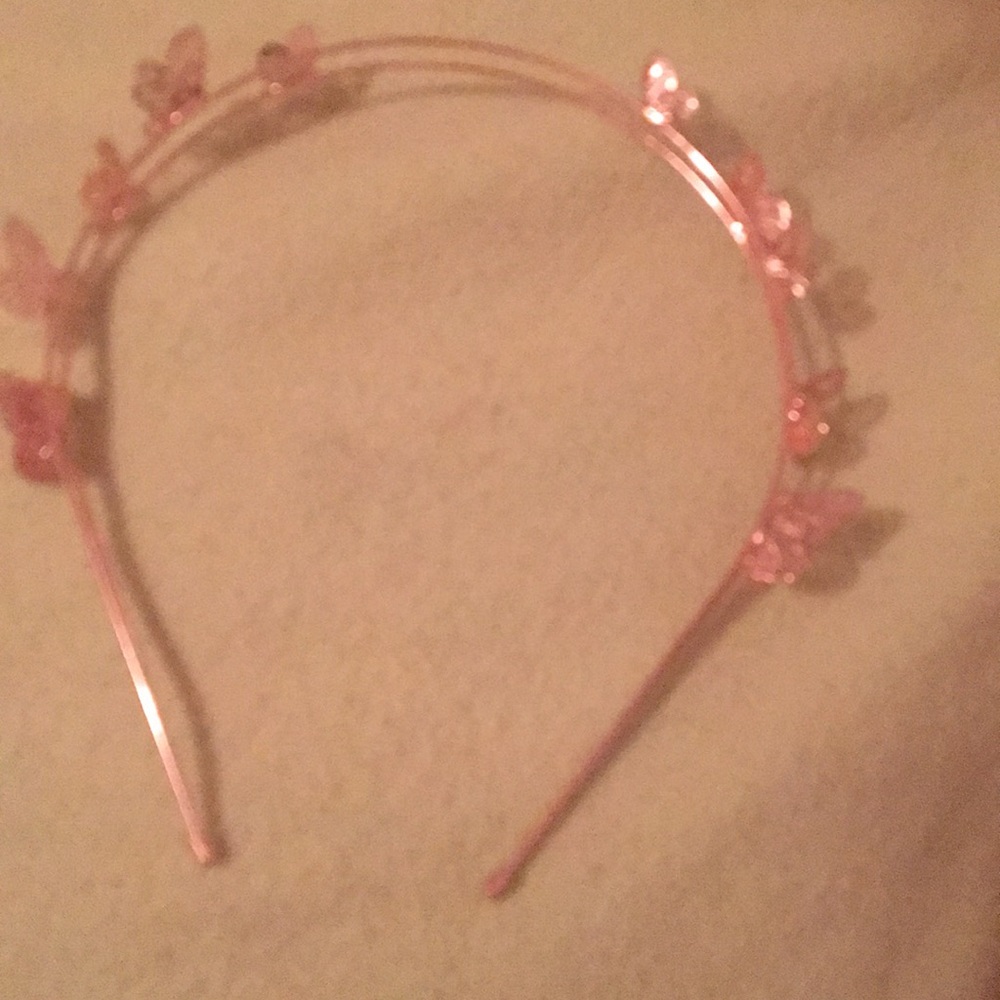 Gold butterfly headband
